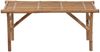 vidaXL Klappbare Gartenbank mit Auflage 118 cm Bambus 3063857 Bild 3