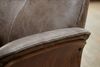 KAWOLA Relaxsessel FERREIRA Drehsessel Lederfaserstoff anthrazit mit Hocker 106 x 84 x 78 cm Bild 5