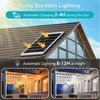 LMaxhome LED Solarleuchte Hängelampen Solar Deckenleuchte Outdoor, 5 Modi mit Fernbedienung IP65, Trennbar - 1 Lampe (Neu verbessert), LED fest integriert, Warmweiß/Kaltweiß Wahlbar, mit Bewegungsmelder und 5m Kabel, Solarlampe für Garten, Terrasse Bild 2