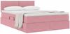 vidaXL Aufbewahrungsbett mit Matratze Rosa 140 x 190 cm Samt 3370700 Bild 3