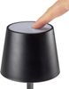 LED Tischleuchte 26cm, Schwarz 3xAAA Batterie, dimmbar, Licht Warmweiß Bild 3