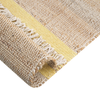 Teppich Jute beige gelb 160 x 230 cm Streifenmuster Kurzflor zweiseitig TALPUR Bild 5