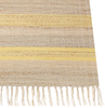 Teppich Jute beige gelb 160 x 230 cm Streifenmuster Kurzflor zweiseitig TALPUR Bild 4
