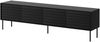 TV-Lowboard Cuird 200 4D mit 4 Drehtüren (Farbe: Schwarz) Bild 2
