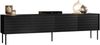 TV-Lowboard Cuird 200 4D mit 4 Drehtüren (Farbe: Schwarz) Bild 3
