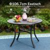 PHI VILLA Garten-Essgruppe, (Gartenmöbel Set Outdoor Balkon Esstisch) Bild 3