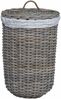 vidaXL Wäschekorb mit Deckel 2 pcs Kubu Grau Kubu Rattan 42020973 Bild 5