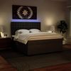 vidaXL Boxspringbett mit Matratze Schwarz 180x200 cm Kunstleder 3293032 Bild 5