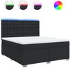vidaXL Boxspringbett mit Matratze Schwarz 180x200 cm Kunstleder 3293032 Bild 2