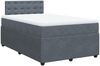 vidaXL Boxspringbett mit Matratze Dunkelgrau 120x190 cm Samt 3287699 Bild 2