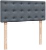 vidaXL Boxspringbett mit Matratze Dunkelgrau 120x190 cm Samt 3287699 Bild 5