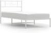 vidaXL Metallbett ohne Matratze mit Kopfteil Weiß 75x190 cm 355306 Bild 2