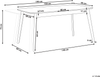 Esstisch dunkler Holzfarbton 150/190x90 cm ausziehbar MADOX Bild 2