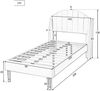 Merax Polsterbett 90x200 Ohrform Einzelbett aus Samt mit Kopfteil & Lattenrost Rosa Bild 2