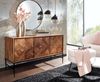 Sideboard 123x70x45cm Sheesham Massivholz Metall Industrial Kommode Wohnzimmer Bild 5