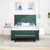 vidaXL Boxspringbett mit Kopfteil Dunkelgrün 200 x 140 cm Samt 3344453 Bild 3