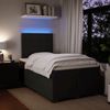 vidaXL Boxspringbett mit Matratze Schwarz 120x190 cm Samt 3293160 Bild 5