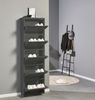 Schuhkipper >Bert< 5 Klappen, 10 paar Schuhe, in anthrazit, Metall - 51x170x16cm (BxHxT) Bild 3