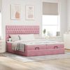 vidaXL Ottoman-Bett mit Matratzen Rosa 160x200 cm Samt 3313789 Bild 3