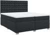 vidaXL Boxspringbett mit Matratze Schwarz 200x200 cm Kunstleder 3290736 Bild 2