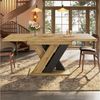 Flieks Esstisch ausziehbarer Küchentisch (Länge119-159 x 80 x 75 cm, 1-St, 1 Tisch), rechteckiger Tisch erweiterbar Schreibtisch Arbeitstisch Holzoptik Bild 1