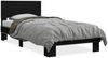 vidaXL Bettgestell Schwarz 75x190 cm Holzwerkstoff und Metall 845812 Bild 2