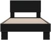 vidaXL Bettgestell Schwarz 75x190 cm Holzwerkstoff und Metall 845812 Bild 4