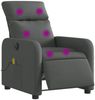 vidaXL Massagesessel Elektrisch Dunkelgrau Stoff 3206691 Bild 3