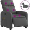 vidaXL Massagesessel Elektrisch Dunkelgrau Stoff 3206691 Bild 2