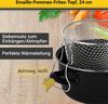 KARL KRÜGER Topf emailliert für Pommes Frites schwarz Bild 4