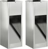 vidaXL Solar LED Wegeleuchte 2 pcs Silber Galvanisiert 879714 Bild 2