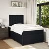 vidaXL Boxspringbett mit Matratze Schwarz 120x190 cm Samt 3292300 Bild 3