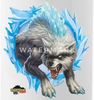 Spreadshirt Trinkflasche Schleich Eldrador Creatures Schneewolf Geschenk Wasserflasche mit Stro Bild 2