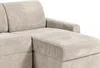 Vente-unique - CALITO Sofa SamtStoff Beige - B 223 cm152 cm x H 93 cm x L 298 cm Bild 5