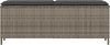 vidaXL Gartenbank mit Kissen Grau 110x30x40,5 cm Poly Rattan 4104156 Bild 4