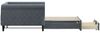 vidaXL Tagesbett Ausziehbar mit Schubladen Dunkelgrau 100x200 cm Samt 3197827 Bild 4