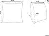Kissen 2er Set Tiermuster YUZURI Samtstoff 45 x 45 cm Smaragdgrün Bild 2