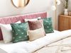 Kissen 2er Set Tiermuster YUZURI Samtstoff 45 x 45 cm Smaragdgrün Bild 3
