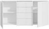 Forte 'Sienna' Sideboard, Kommode, weiß Hochglanz, 165x85 cm Bild 4