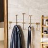 Calicosy 'IYON' Wandgarderobe mit 8 Haken aus goldfarbenem Metall H45 cm - Golden Bild 2
