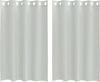 vidaXL Voile Vorhänge mit Ösen 2 Stk. Hellgrau 140x175 cm 4102108 Bild 2