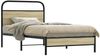 Einzelbettgestell Design für Erwachsene ohne Matratze 100x200 cm Sonoma-Eiche Holzwerkstoff d3831e Bild 2