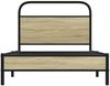 Einzelbettgestell Design für Erwachsene ohne Matratze 100x200 cm Sonoma-Eiche Holzwerkstoff d3831e Bild 5