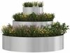 vidaXL Garten-Pflanzgefäß Silber 90 x 90 x 20 cm Edelstahl 873652 Bild 3