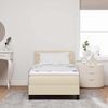 vidaXL Boxspringbett mit Matratze mit LED Creme 100 x 200 cm Stoff 3342112 Bild 4
