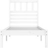 vidaXL Massivholzbett ohne Matratze Weiß 75x190 cm Kiefernholz 3100984 Bild 4