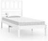 vidaXL Massivholzbett ohne Matratze Weiß 75x190 cm Kiefernholz 3100984 Bild 2