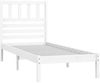 vidaXL Massivholzbett ohne Matratze Weiß 75x190 cm Kiefernholz 3100984 Bild 3