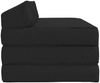 vidaXL Klappsofa Bett Schwarz 120 x 60 x 49 cm Stoff 900036 Bild 3