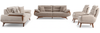 Sitzgruppe/Sofa Set - Wohnzimmergarnitur "Rosamora" 3+3+1-Beige Bild 2